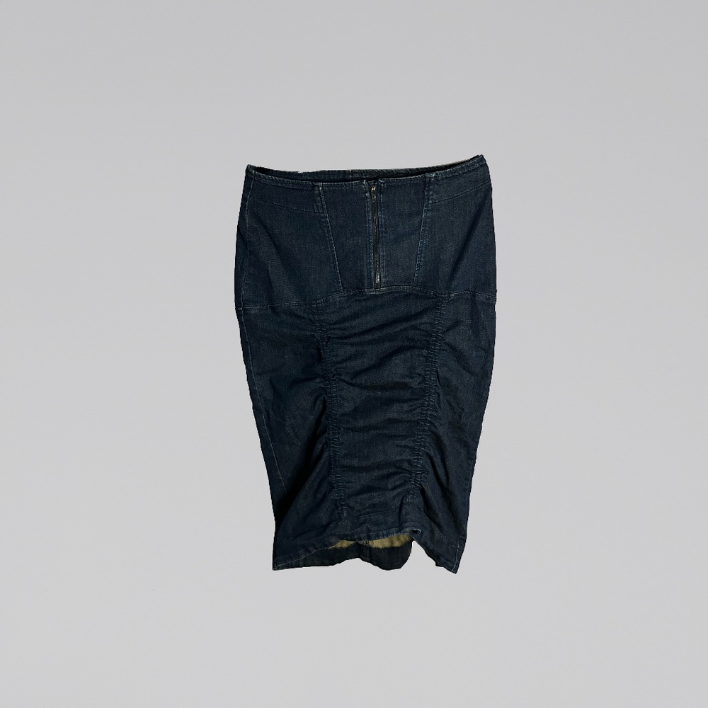 Prairie Underground - Ruched - Denim - pencil skirt